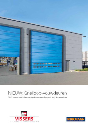 Industrie Snelloop vouw deur 2026 Industrie Snelloop vouw deur 2020